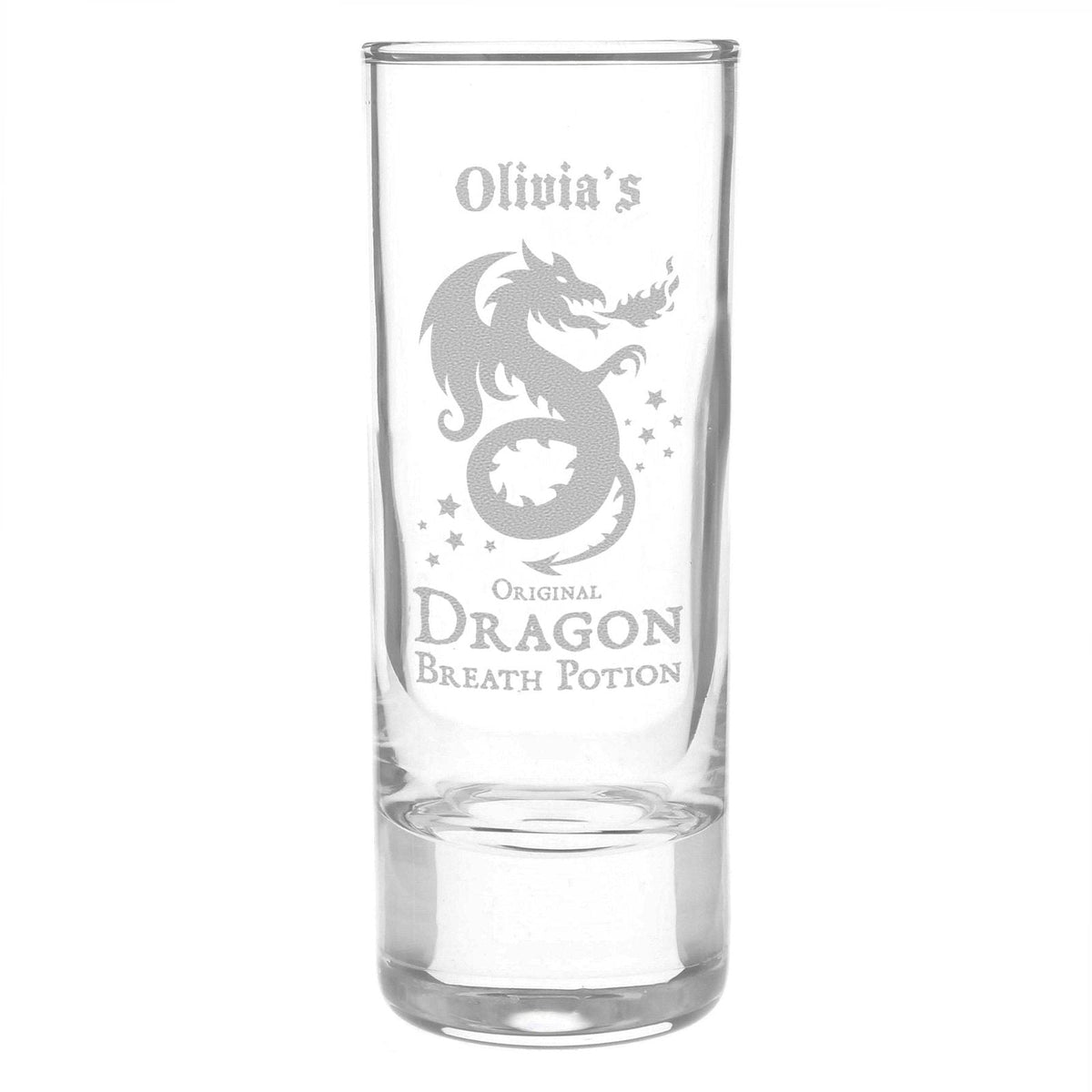 Personalised Dragon Breath Potion Shot Glass