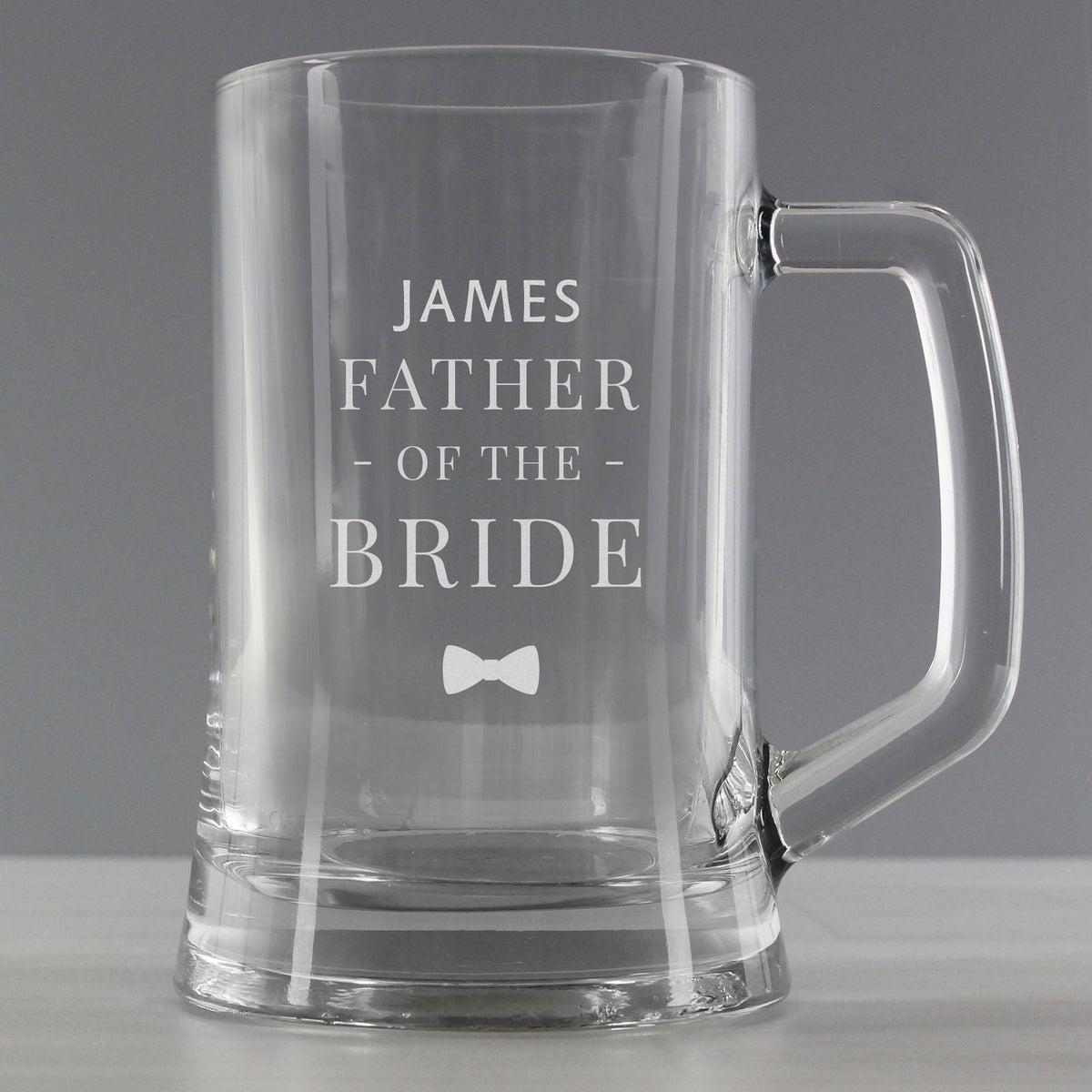 Personalised Father Of The Bride Pint Stern Tankard