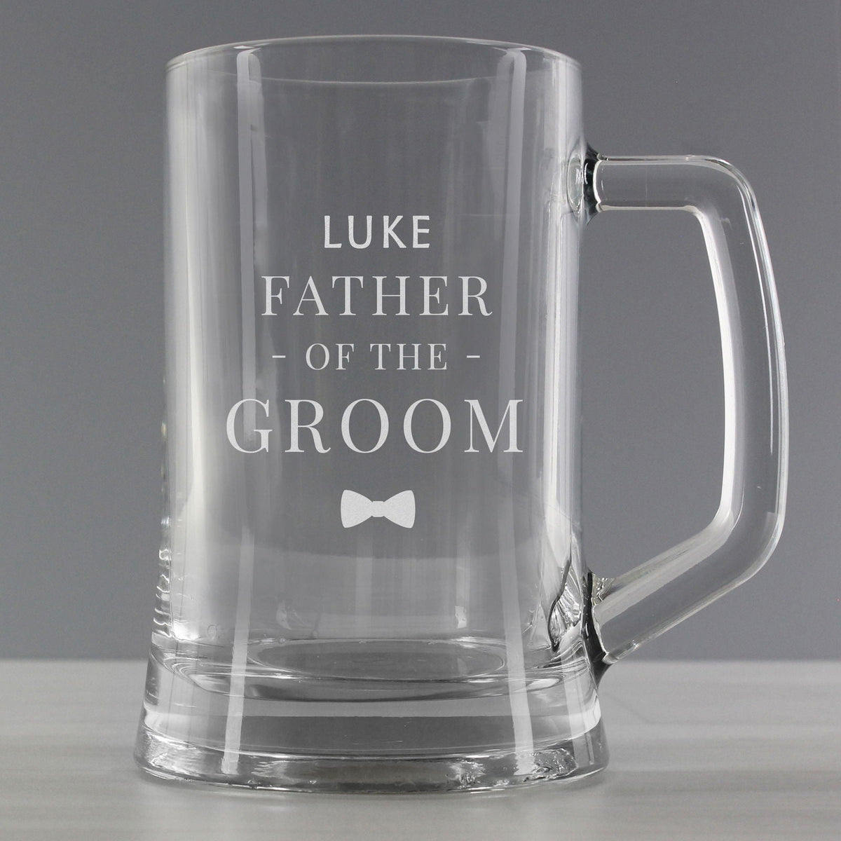 Personalised Father Of The Groom Pint Stern Tankard