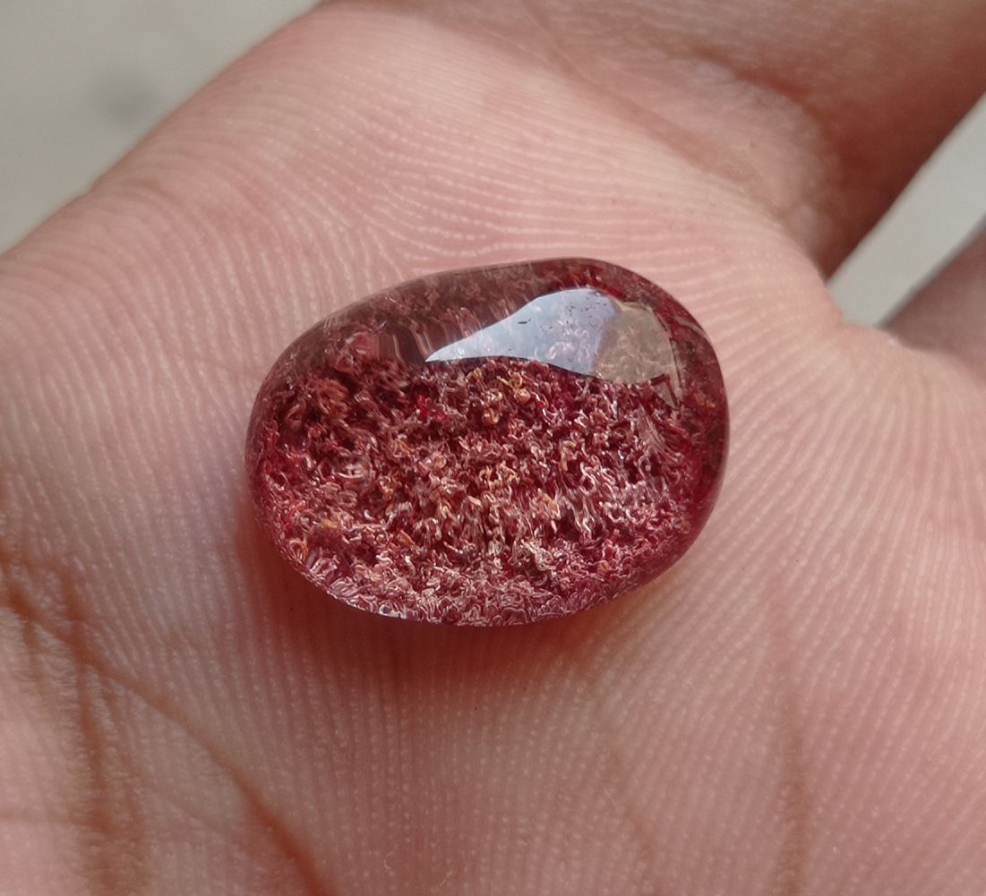 10.6ct Natural Phantom Quartz - Ghost Quartz - 17x12mm