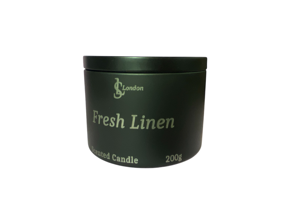 Fresh Linen Luxury Scented Candle Tin 200g