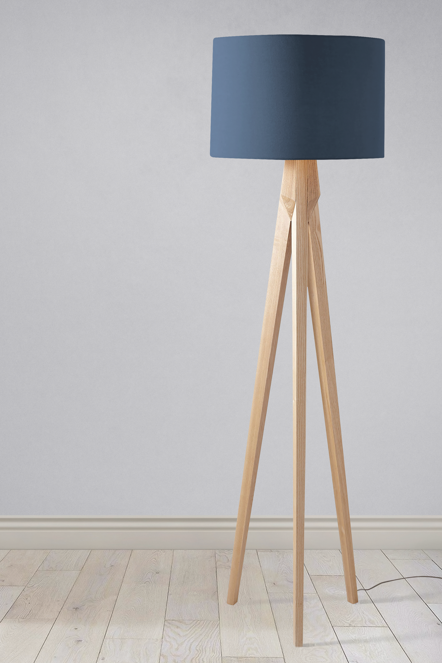 Plain Peacock Blue Lampshade, Dark Blue Ceiling or Table Lamp Shade