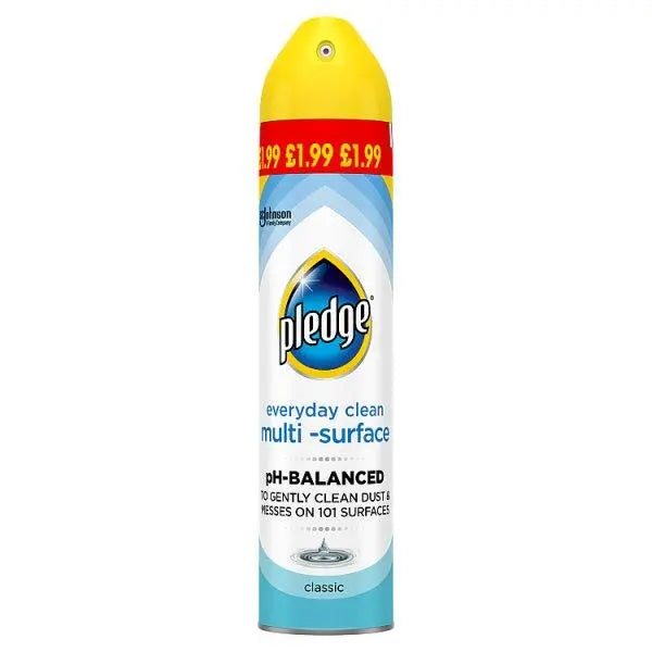 Pledge Multi-Surface Aerosol, 250ml (Case of 6)