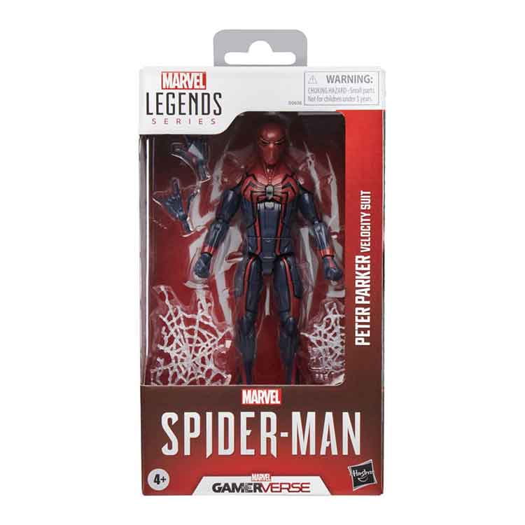 Spider-Man Marvel Legends Gamerverse Action Figure Peter Parker Velocity Suit