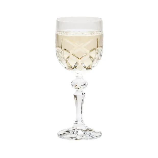 Flamenco Crystalite Full Cut Wine Glasses - 220ml - Set of 6