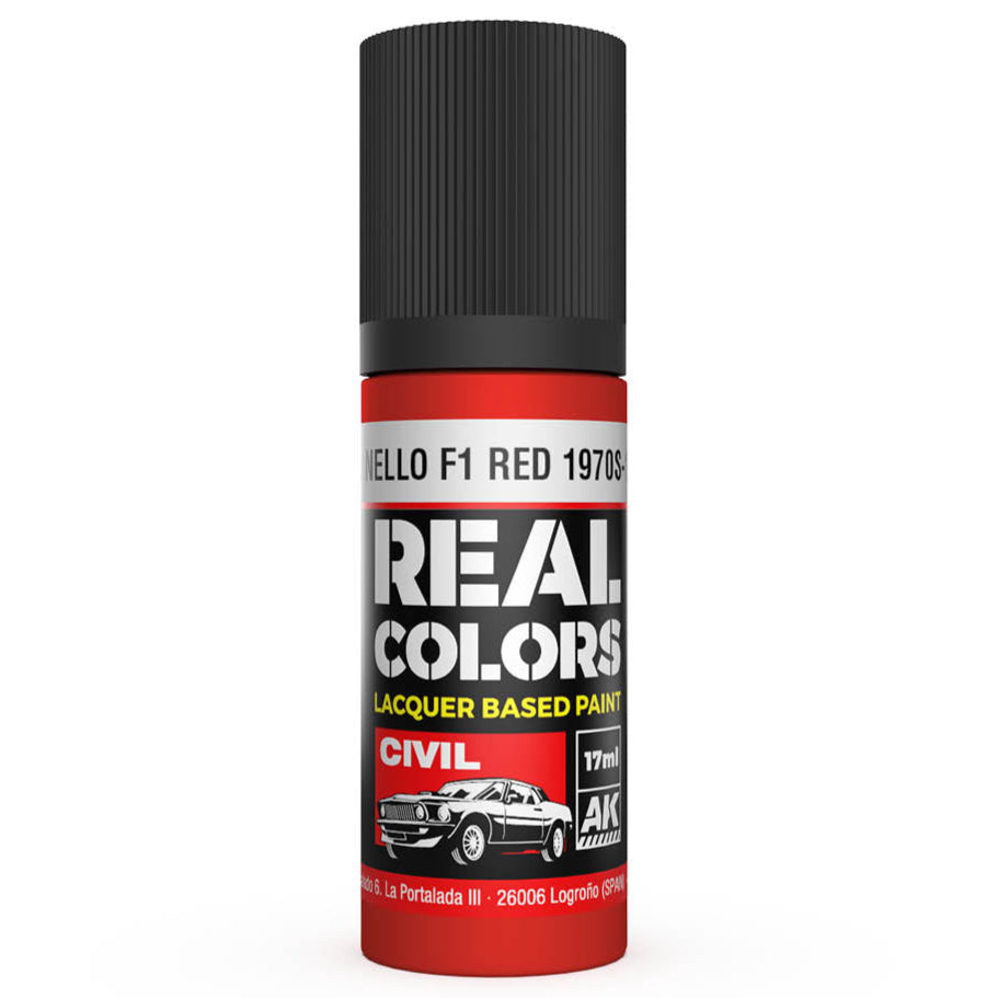 AK Interactive Real Colors - Maranello F1 Red 1970s-1980s 17ml.