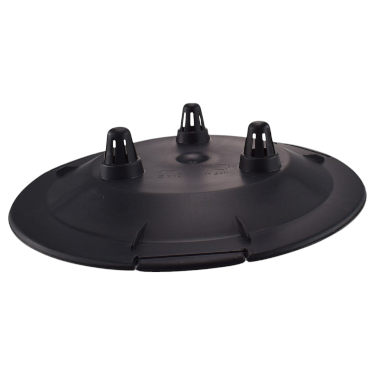 Roma Bowl Pot with Legs, Insert and Hole with Plug 290mm White