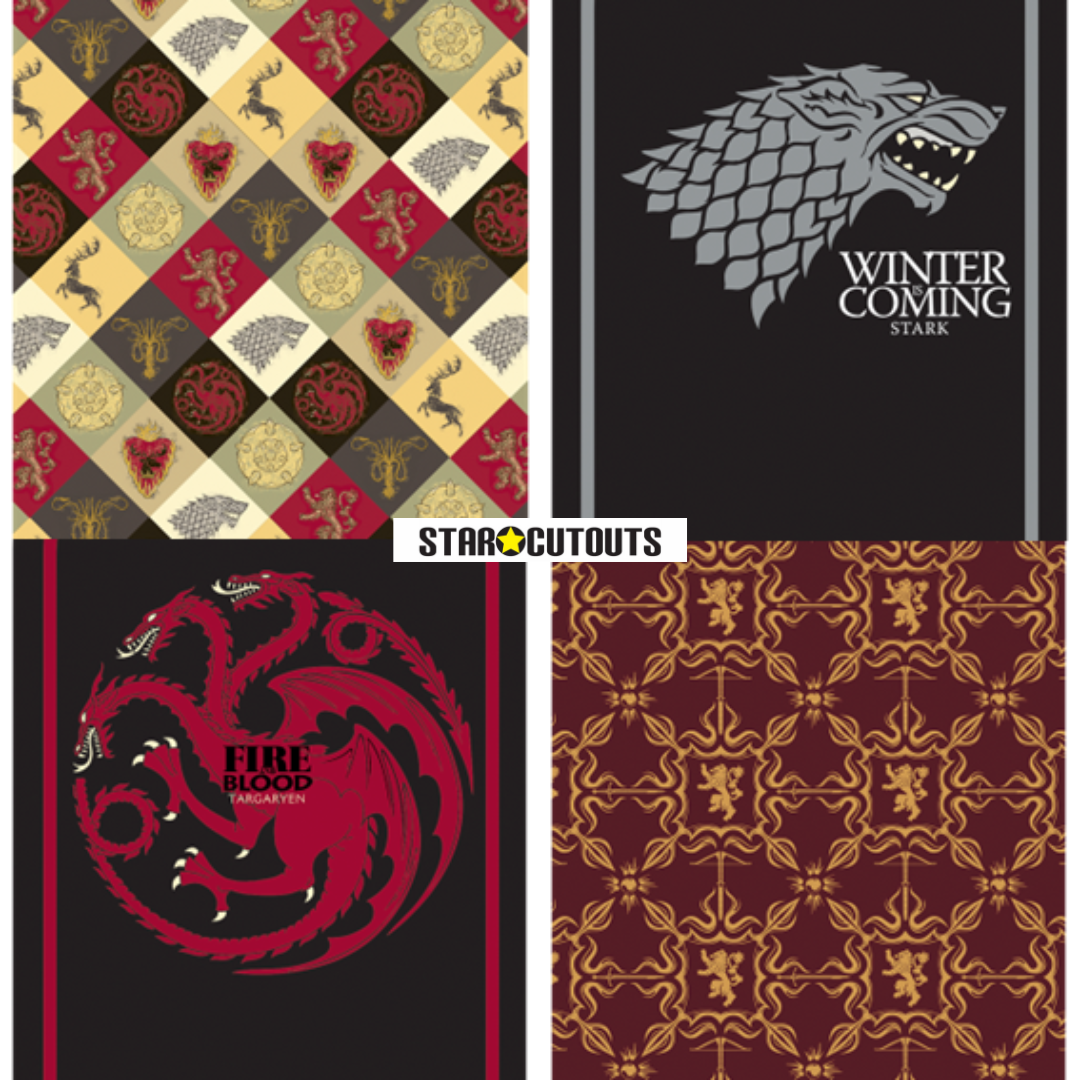 SC4539 Game of Thrones Lannister Pattern Backdrop Cardboard Cut Out Height 185cm