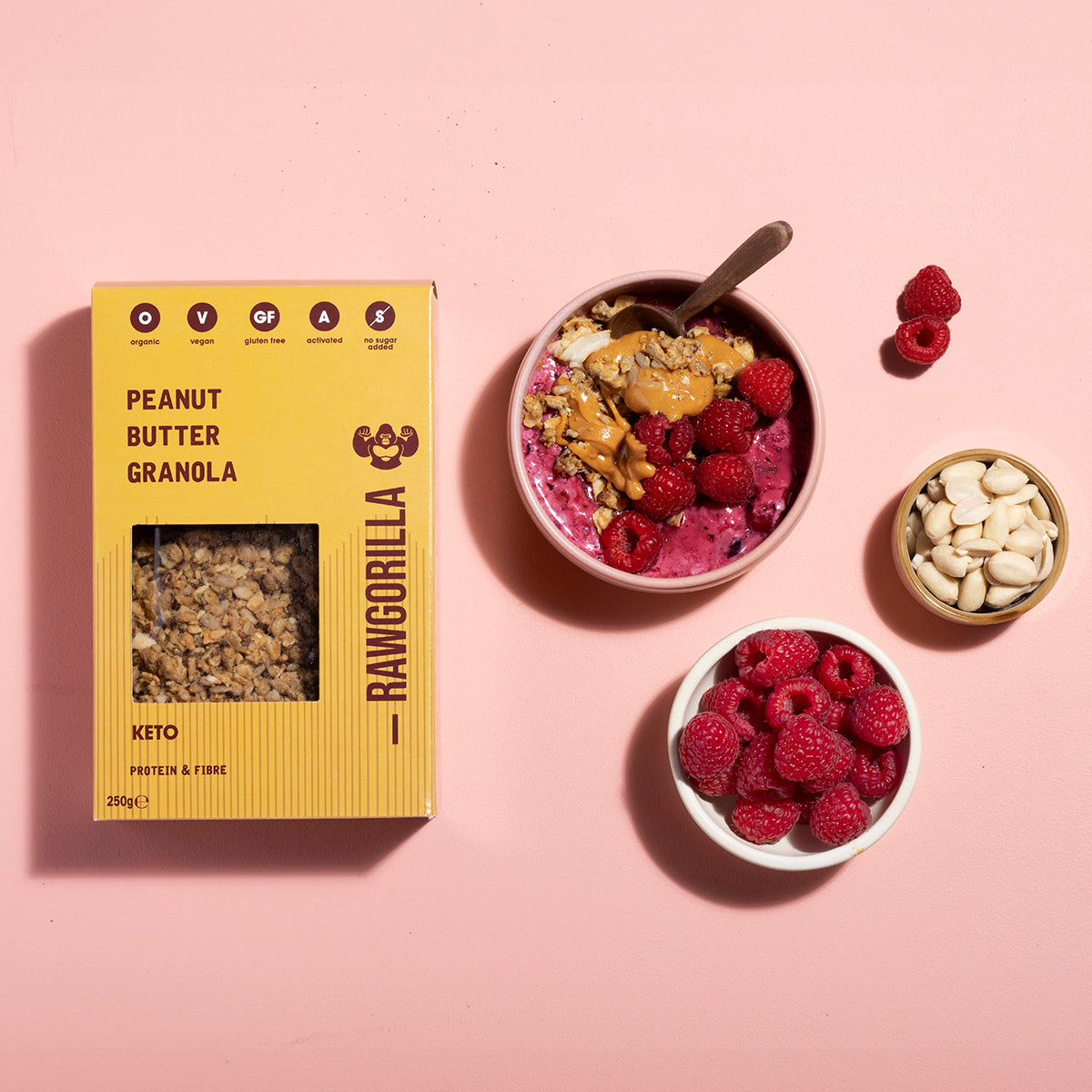Keto Peanut Butter Granola - 250g - RAWGORILLA