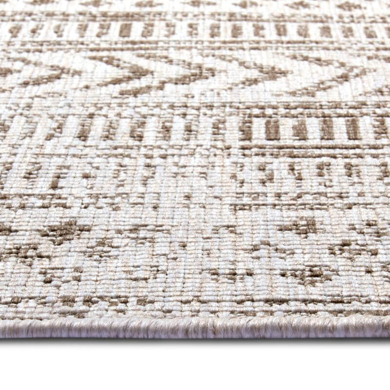 Reversible Geometric Indoor-Outdoor Flatweave Rug