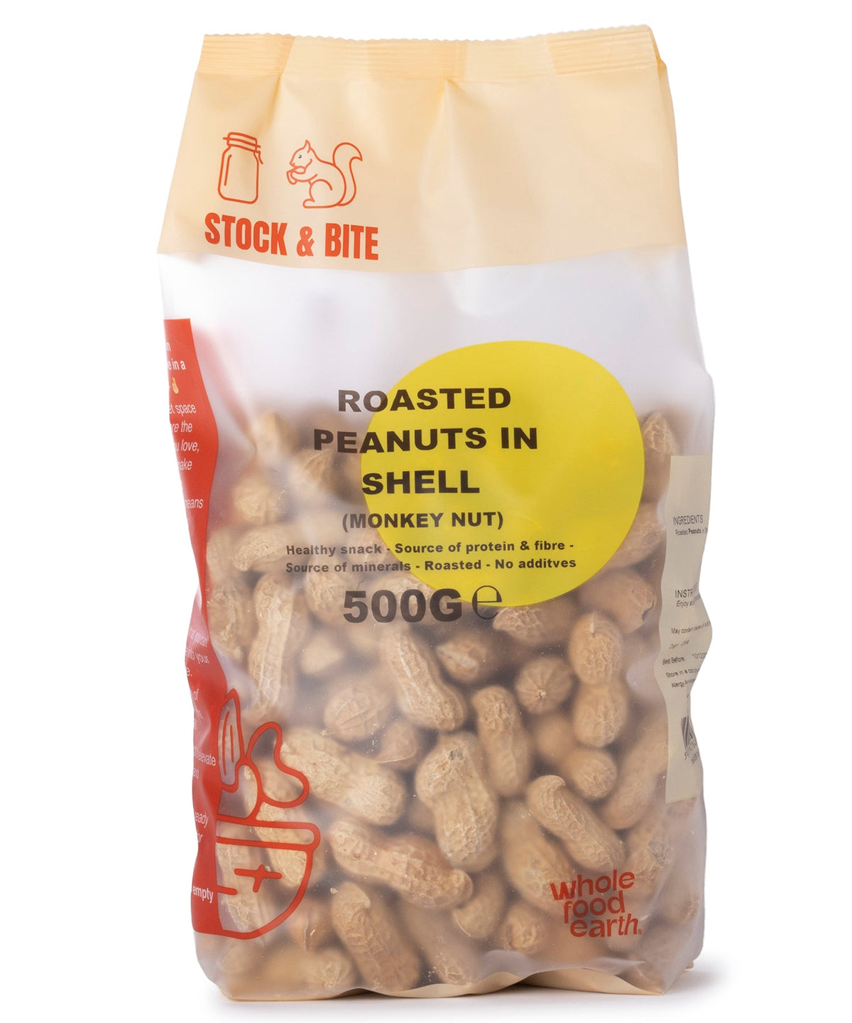 Roasted Peanuts in shell (Monkey Nut) - Stock & Bite - 500g