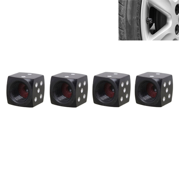 Universal 8mm Dice Style Aluminium Alloy Car Tire Valve Caps, Pack of 4, Dice Style 5, Dice Style 4, Dice Style, Dice Shape 5, Dice Style 5