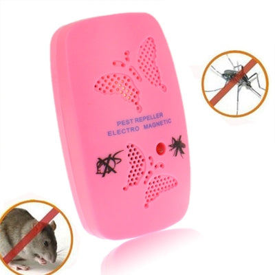 Ultrasonic Electronics Insecticide with Two Steps of Adjustable, White (EU Plug), EU Plug White, EU Plug pink
