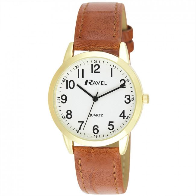 Ravel Ravel Mens Classic Leather Strap Watch R0132.25.1