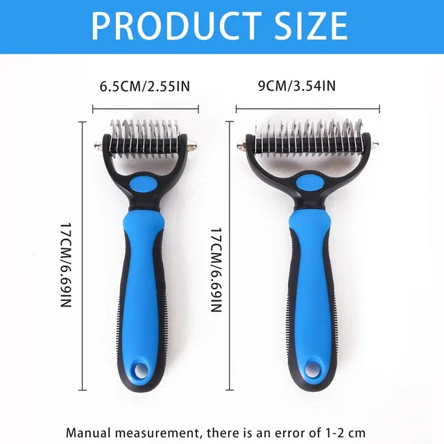 1pc Pet Grooming Brush Double Sided Shedding and Dematting Undercoat Rake Comb Dogs and Cats Puppy accessories Hot comb Comb