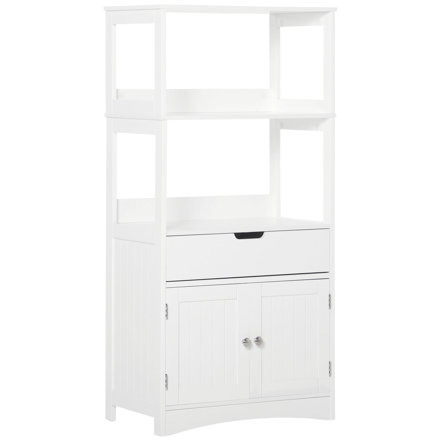 Carousel kleankin Bathroom Floor Storage Cabinet Kitchen Sideboard Standing Unit Doors