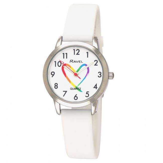 Ravel Ravel Girls & Boys Sports Pride Matters White Silicone Watch R1812.4S