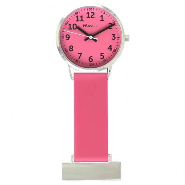 Ravel Ravel Pink Silicone Nurses Fob Watch R1107.5