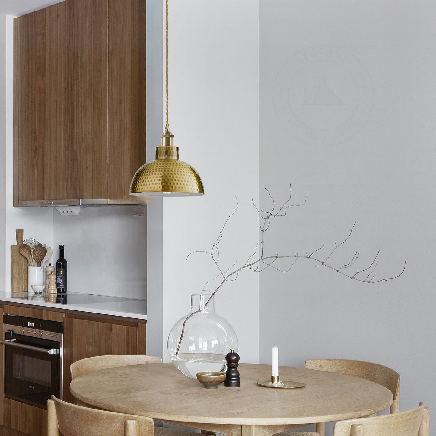 2 Pack Vintage Industrial Yellow Brass Ceiling Pendant Light Metal Shade Hanging Lamp