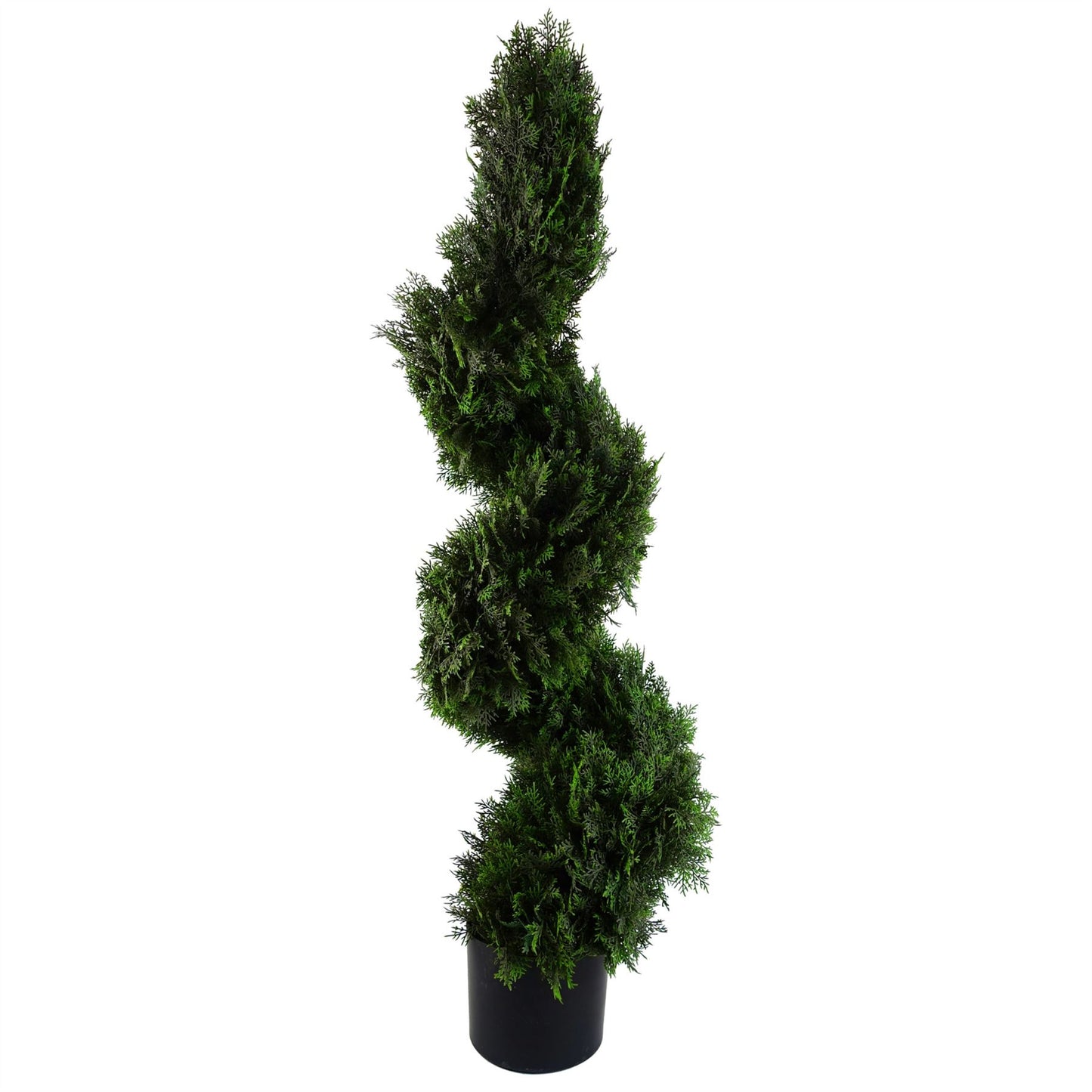 Leaf 120cm Sprial Cedar Tree Artificial Topiary Green 120cm