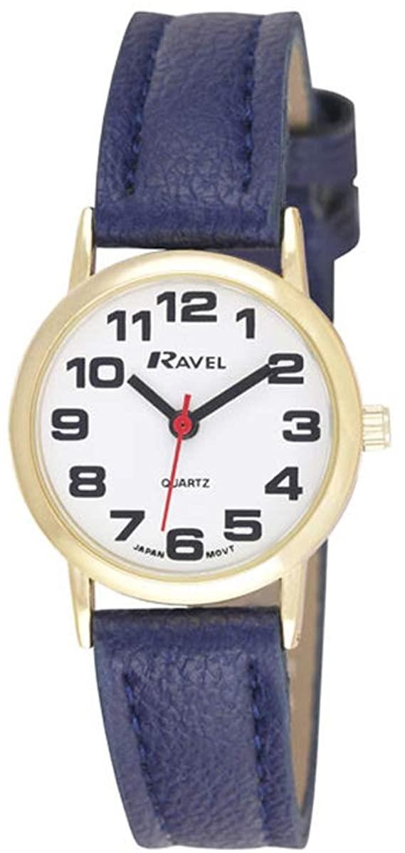 Ravel Ravel Ladies Basic White Dial Blue Leather Strap Watch R0105.26.2A