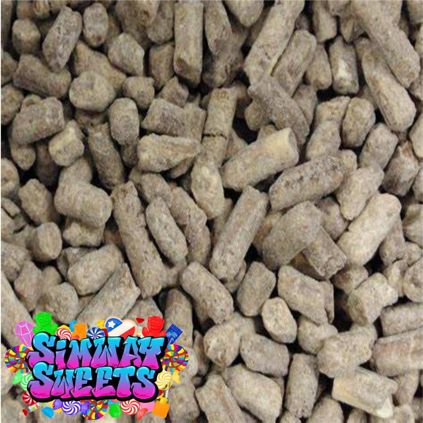 Simway Sweets Choc Nibbles 1kg Pouch - Birthday Cake Flavour