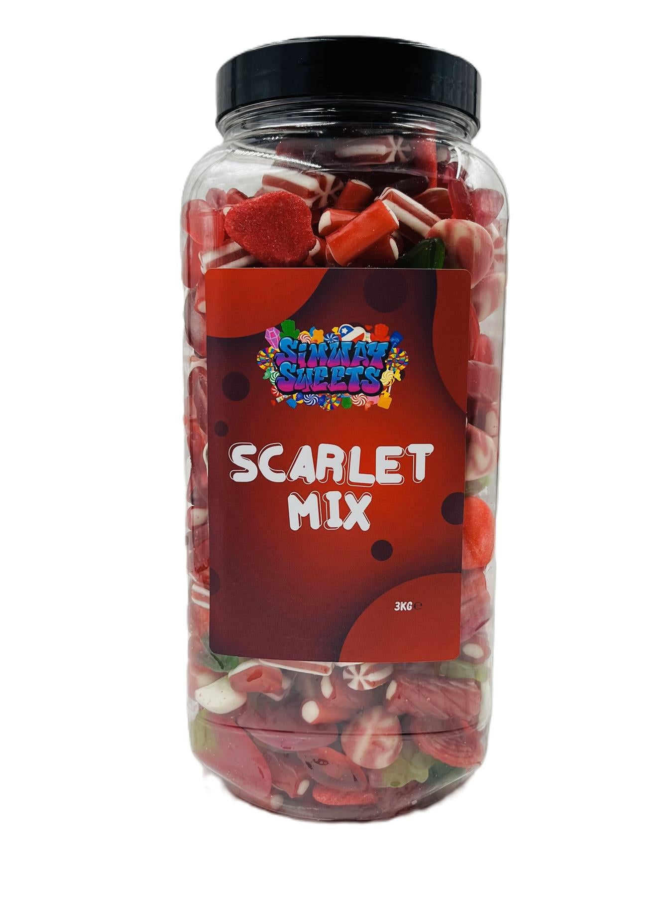 Simway Sweets Simway Sweets Scarlett Mix Sweet Gift Huge Mega 3KG Candy Jar