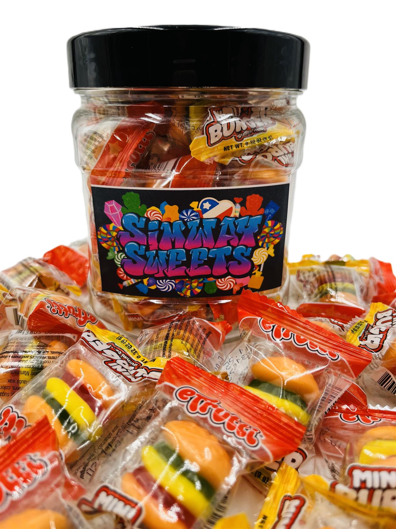 Simway Sweets Efrutti Burger Jar