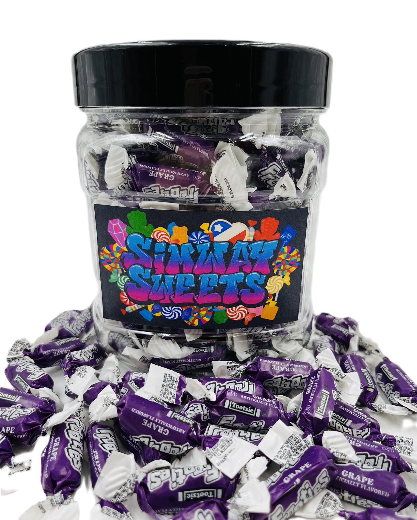 Simway Sweets Frooties Grape Jar Avg Count 180
