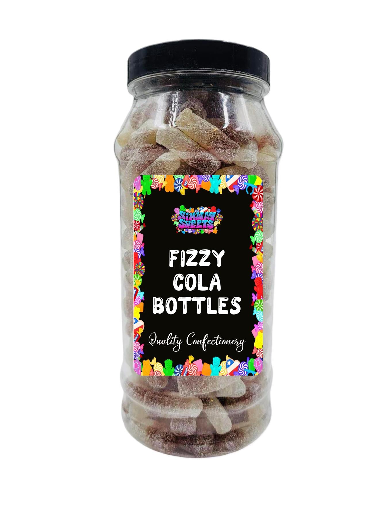 Simway Sweets Fizzy Cola Bottles Retro Sweets Gift Jar