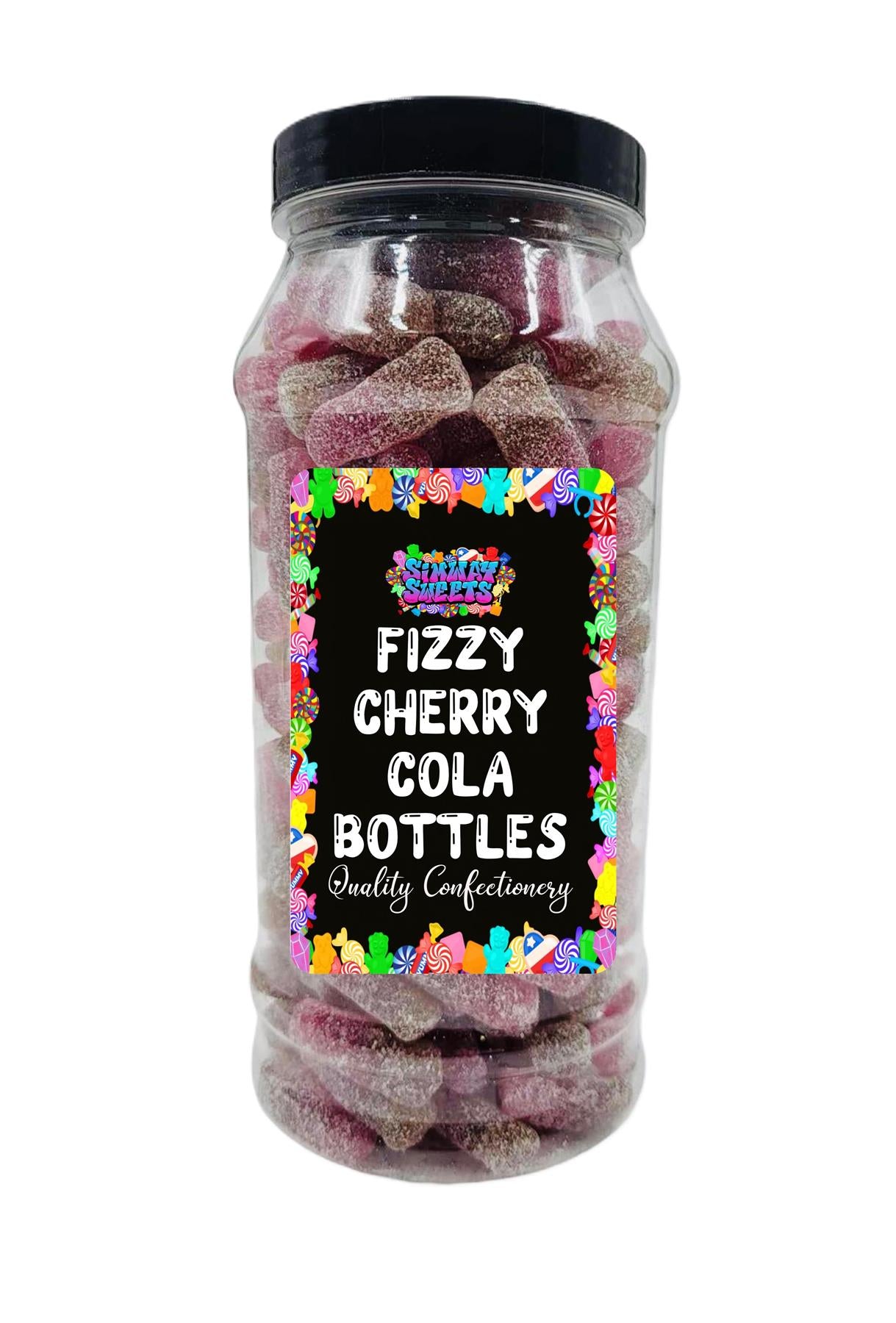 Simway Sweets Fizzy Cherry Cola Bottles Retro Sweets Gift Jar