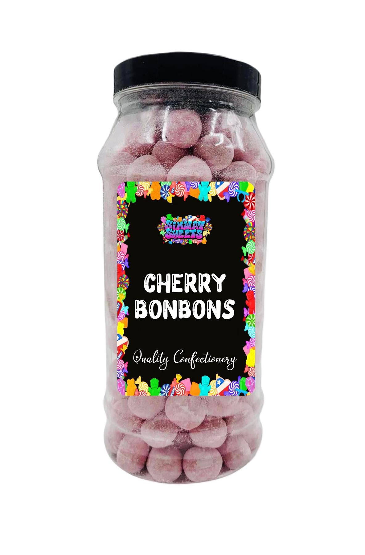 Simway Sweets Cherry Flavour BonBons Retro Sweets Bon Bons Gift Jar