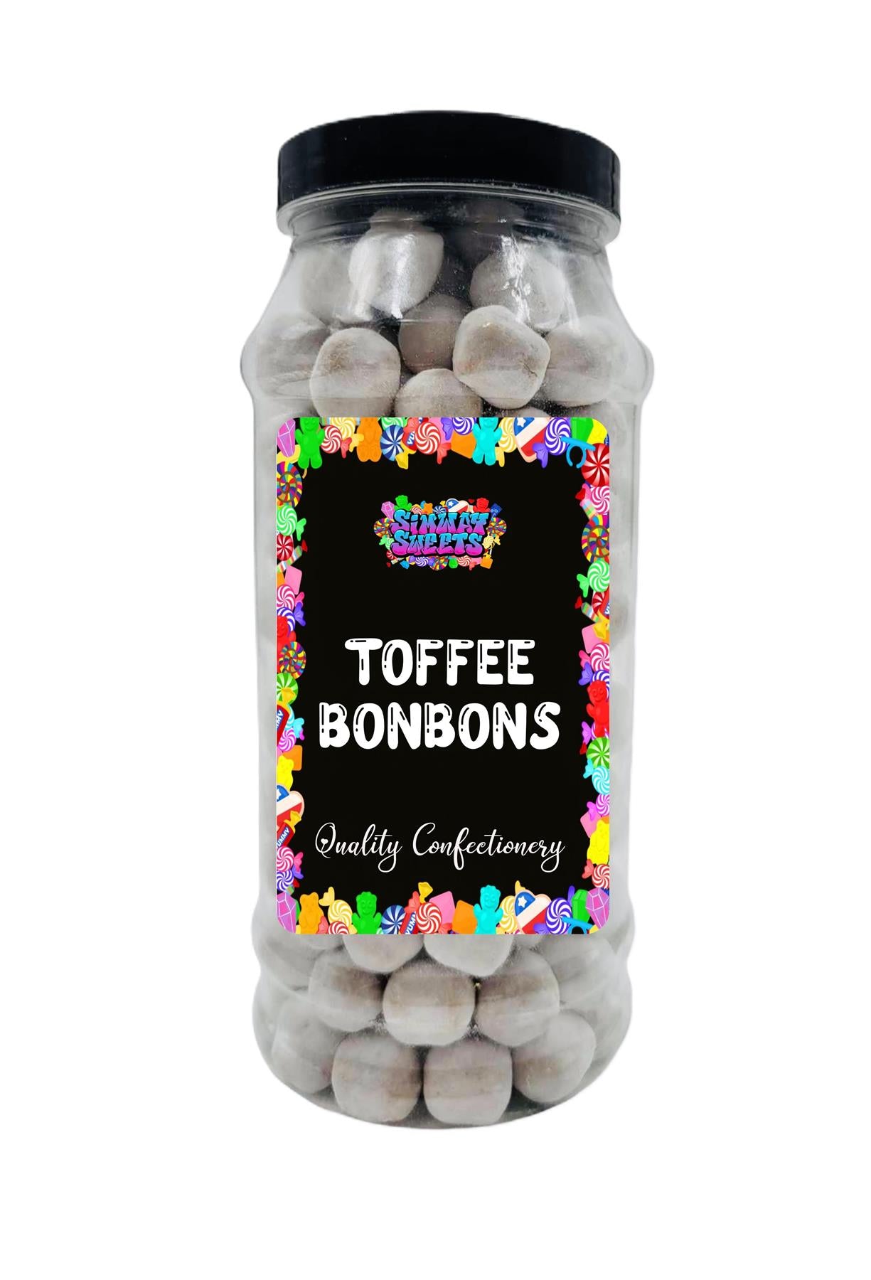 Simway Sweets Toffee Flavour BonBons Retro Sweets Bon Bons Gift Jar