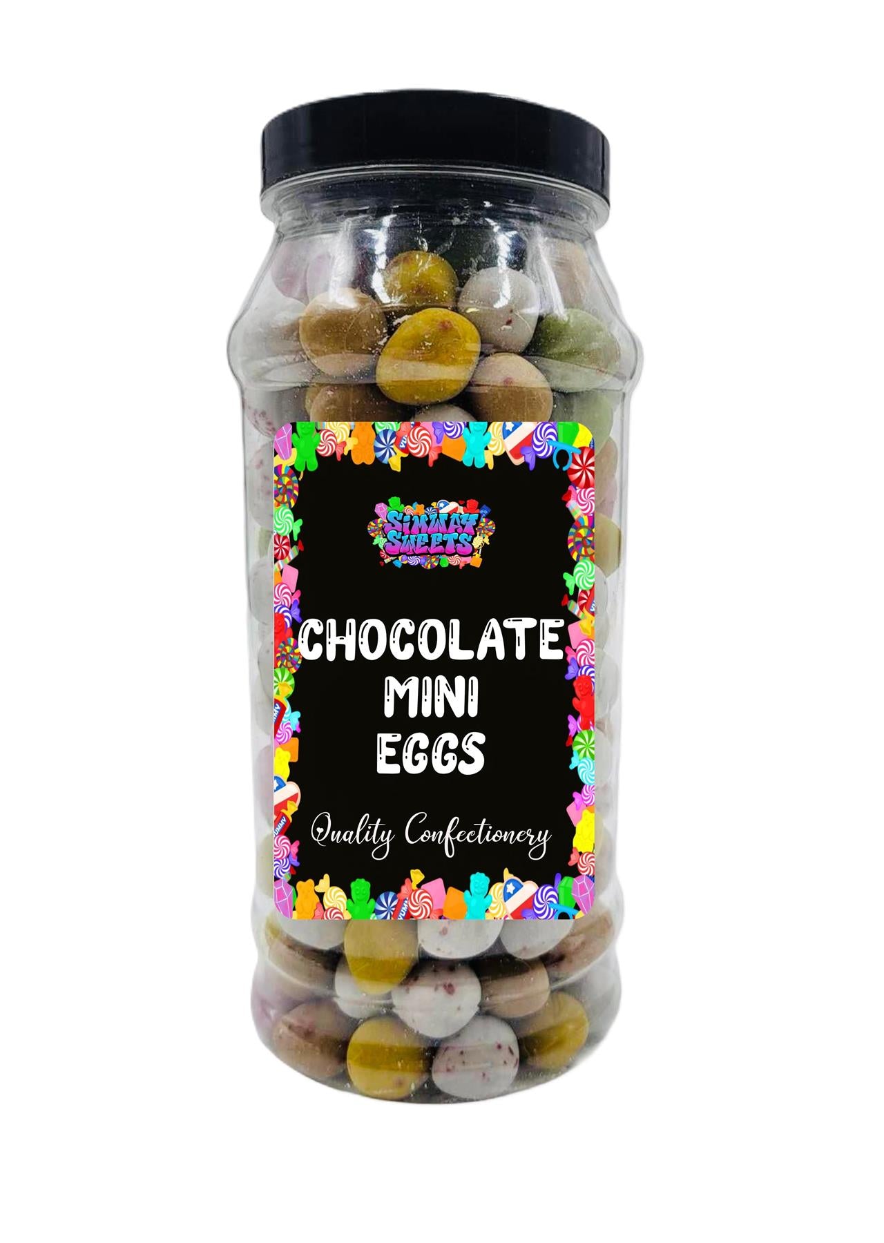 Simway Sweets Mini Eggs Milk Chocolate Retro Gift Jar