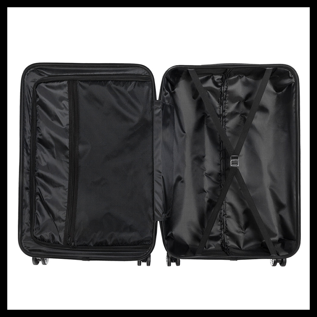 3 Pcs Suitcase Lightweight ABS Carry-on Hand Luggage 4 Spinner Wheels Trolley Case