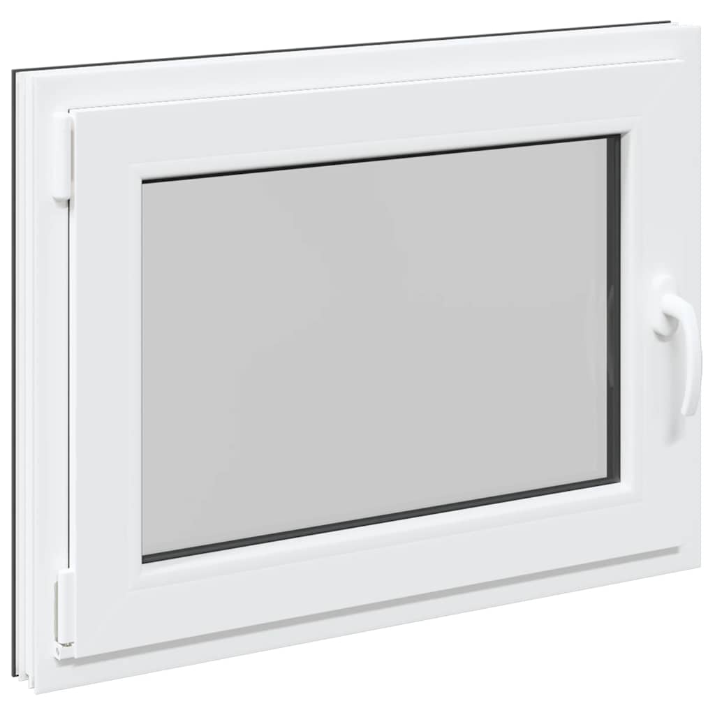 vidaXL Basement Window RISOR 80x60 cm Tilt&Turn DIN Left Anthracite