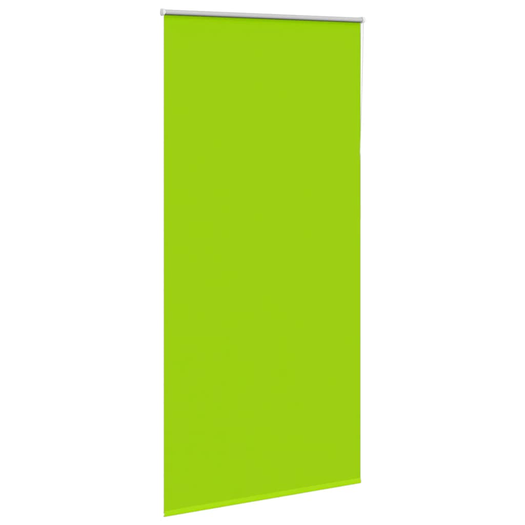 vidaXL Roller Blind Blackout Leaves Green 110x210 cm Fabric Width 105.7 cm Polyester