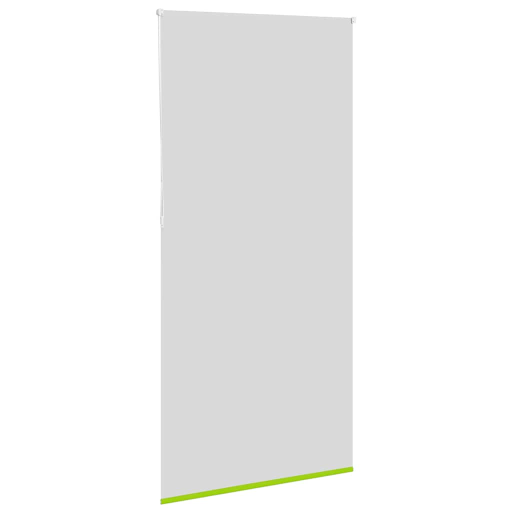 vidaXL Roller Blind Blackout Leaves Green 110x210 cm Fabric Width 105.7 cm Polyester