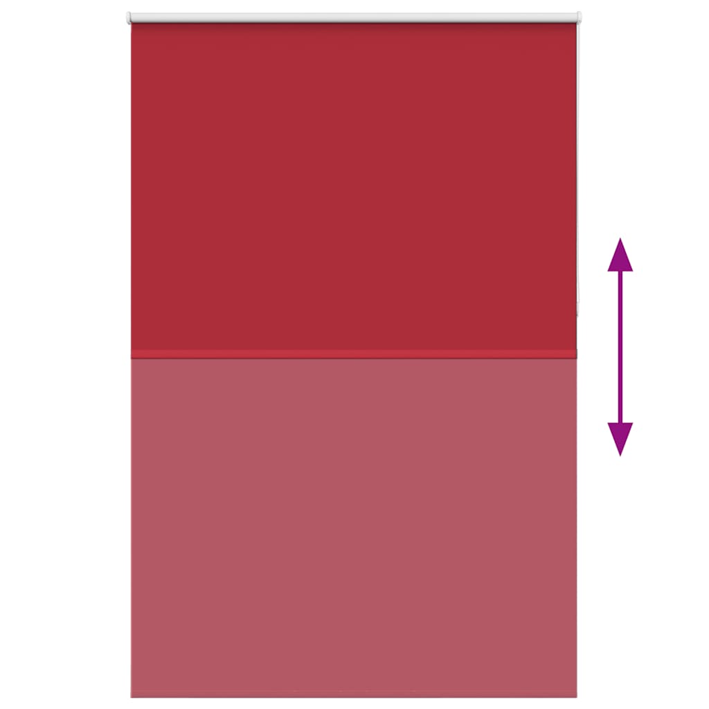 vidaXL Roller Blind Blackout Red 150x210 cm Fabric Width 146.6 cm Polyester