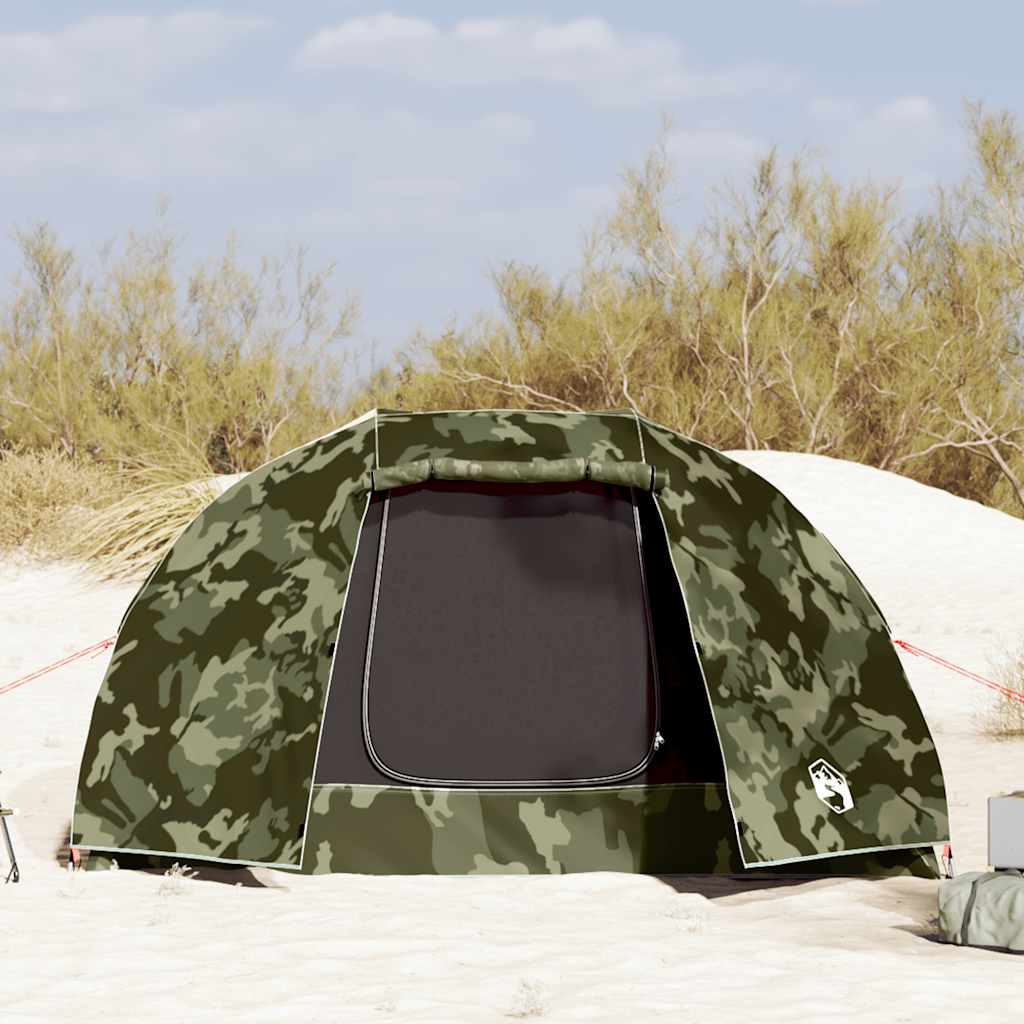 vidaXL Fishing Tent 5-Person Camouflage Waterproof