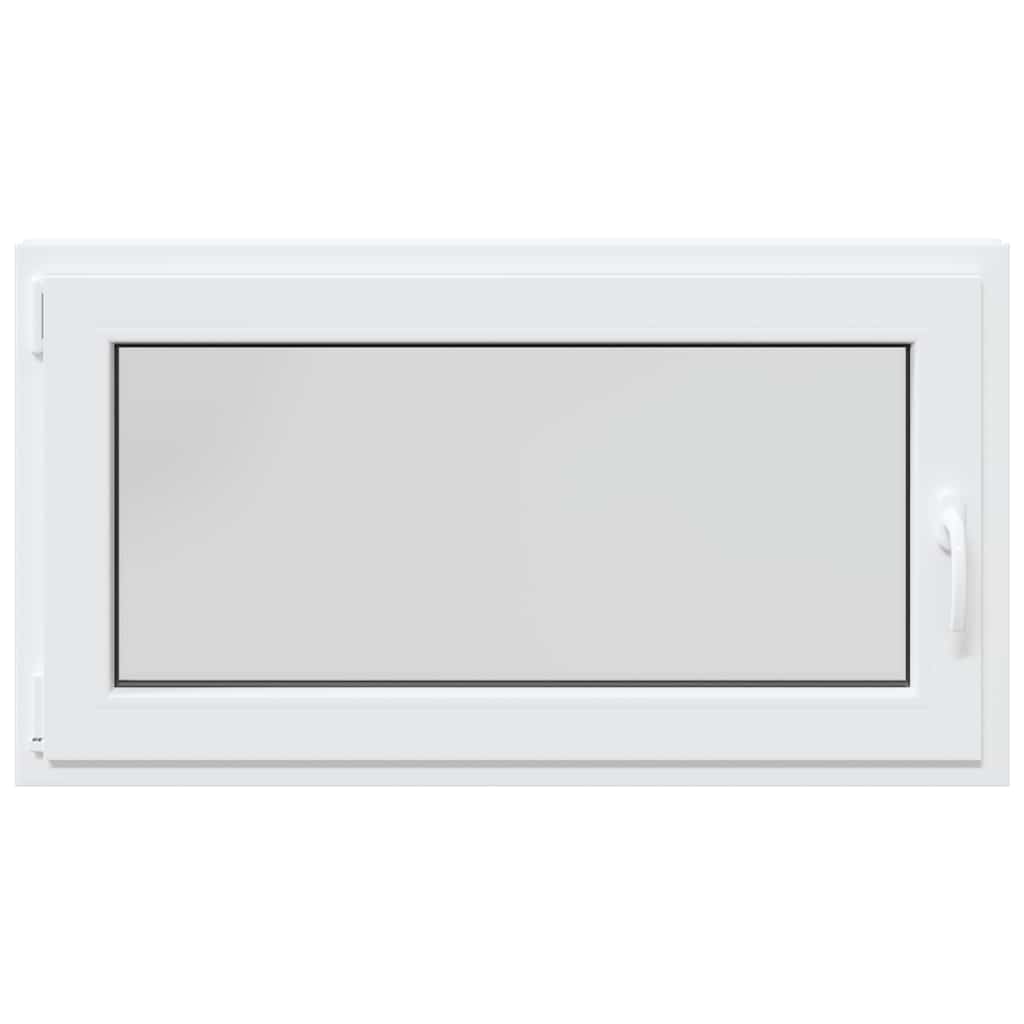 vidaXL Basement Window "RISOR" 110x70 cm Tilt&Turn DIN Left White