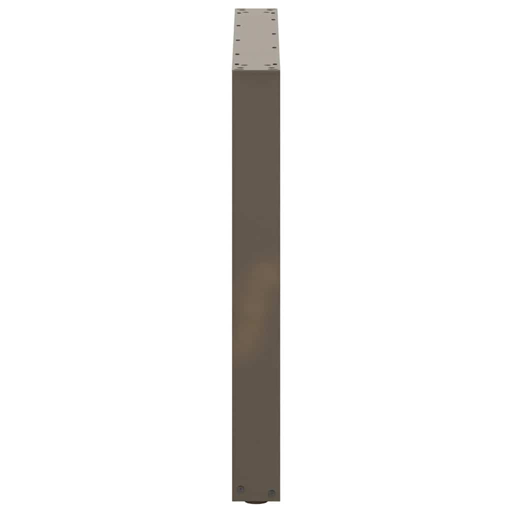 vidaXL Coffee Table Legs U-Shaped 2 pcs Natural Steel 80x(72-73) cm Steel