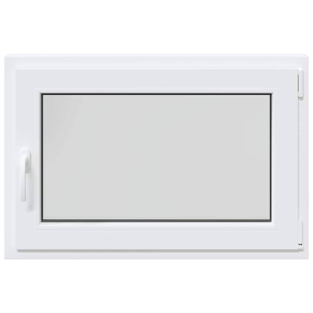 vidaXL Basement Window RISOR 90x70 cm Tilt&Turn DIN Right White