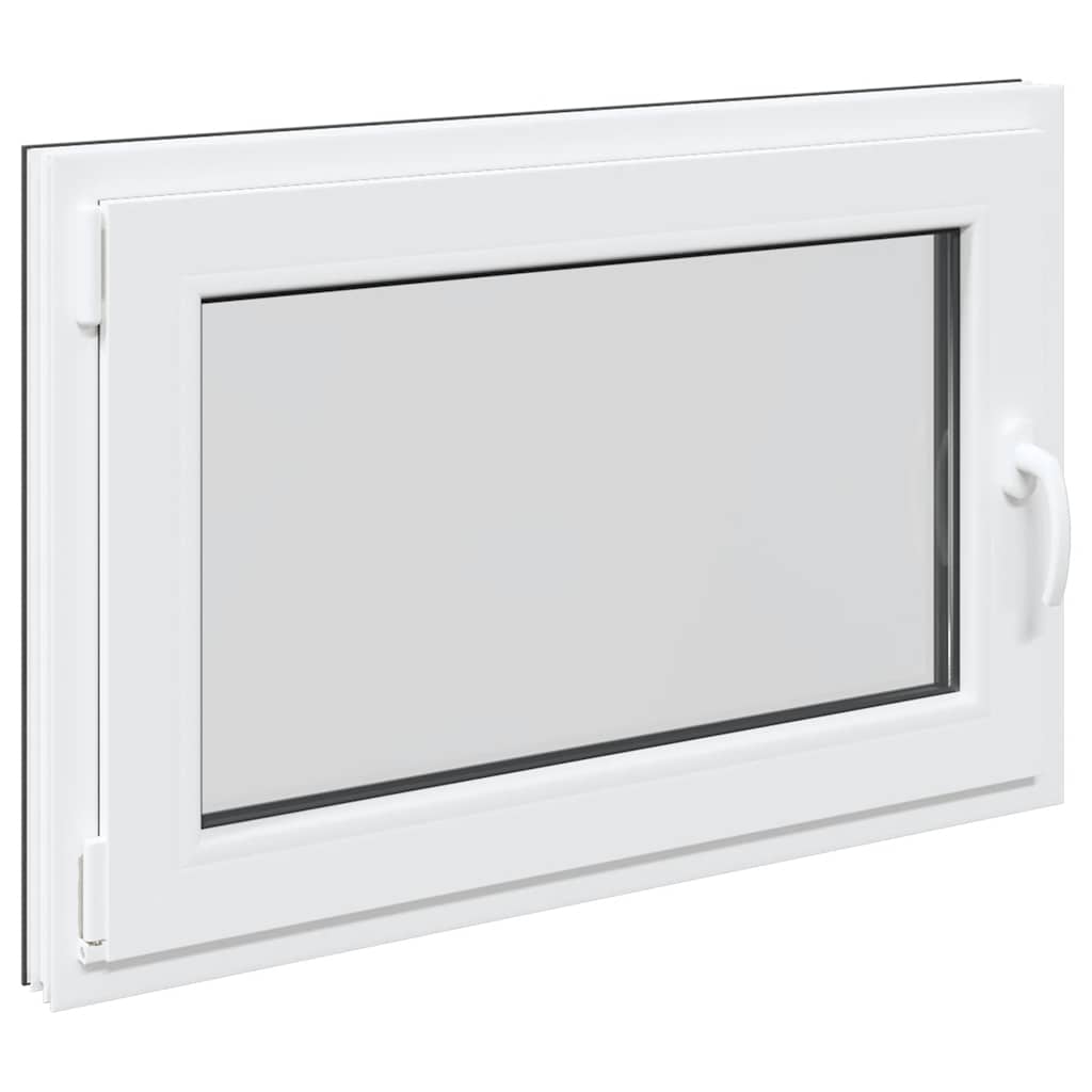 vidaXL Basement Window "RISOR" 60x90 cm Tilt&Turn DIN Left Anthracite