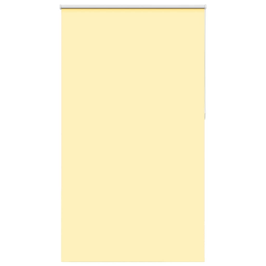 vidaXL Roller Blind Blackout Yellow 140x230 cm Fabric Width 136.6 cm Polyester