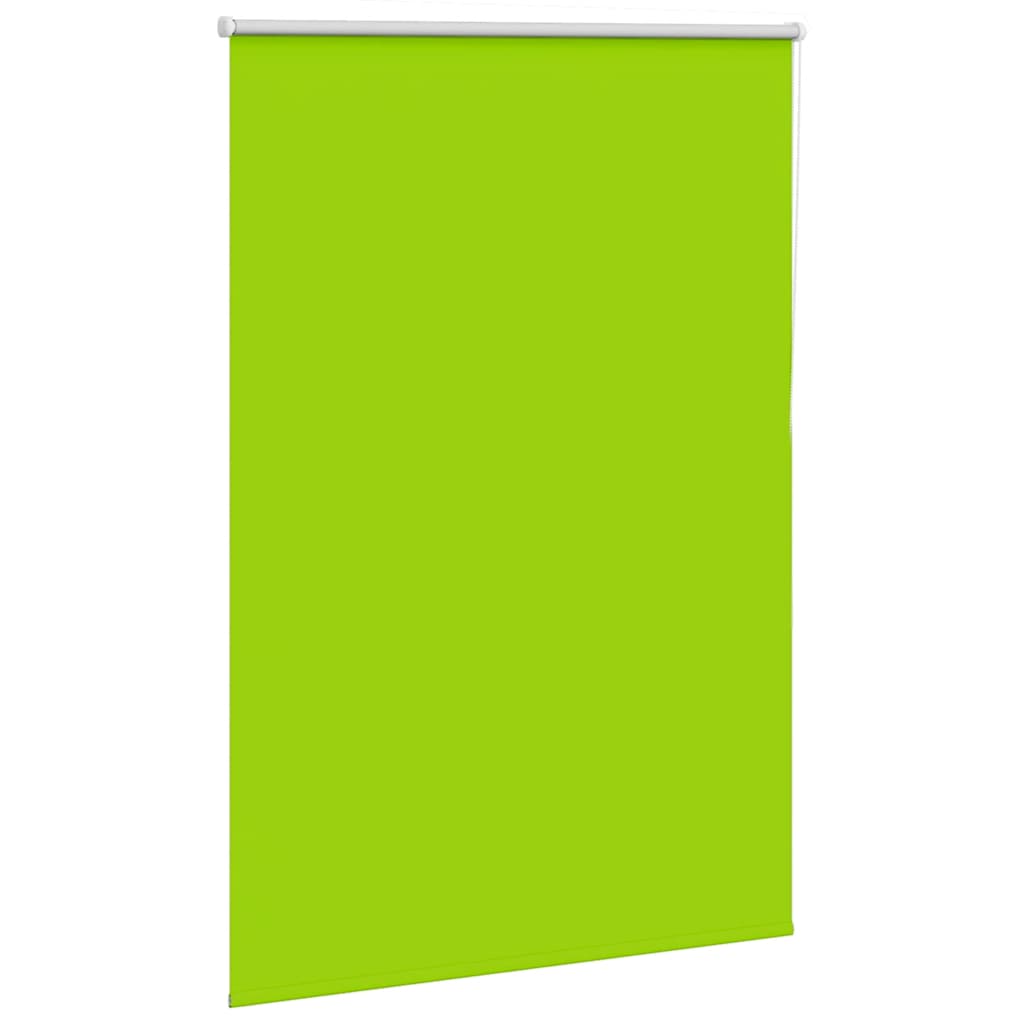 vidaXL Roller Blind Blackout Leaves Green 100x175 cm Fabric Width 95.7 cm Polyester