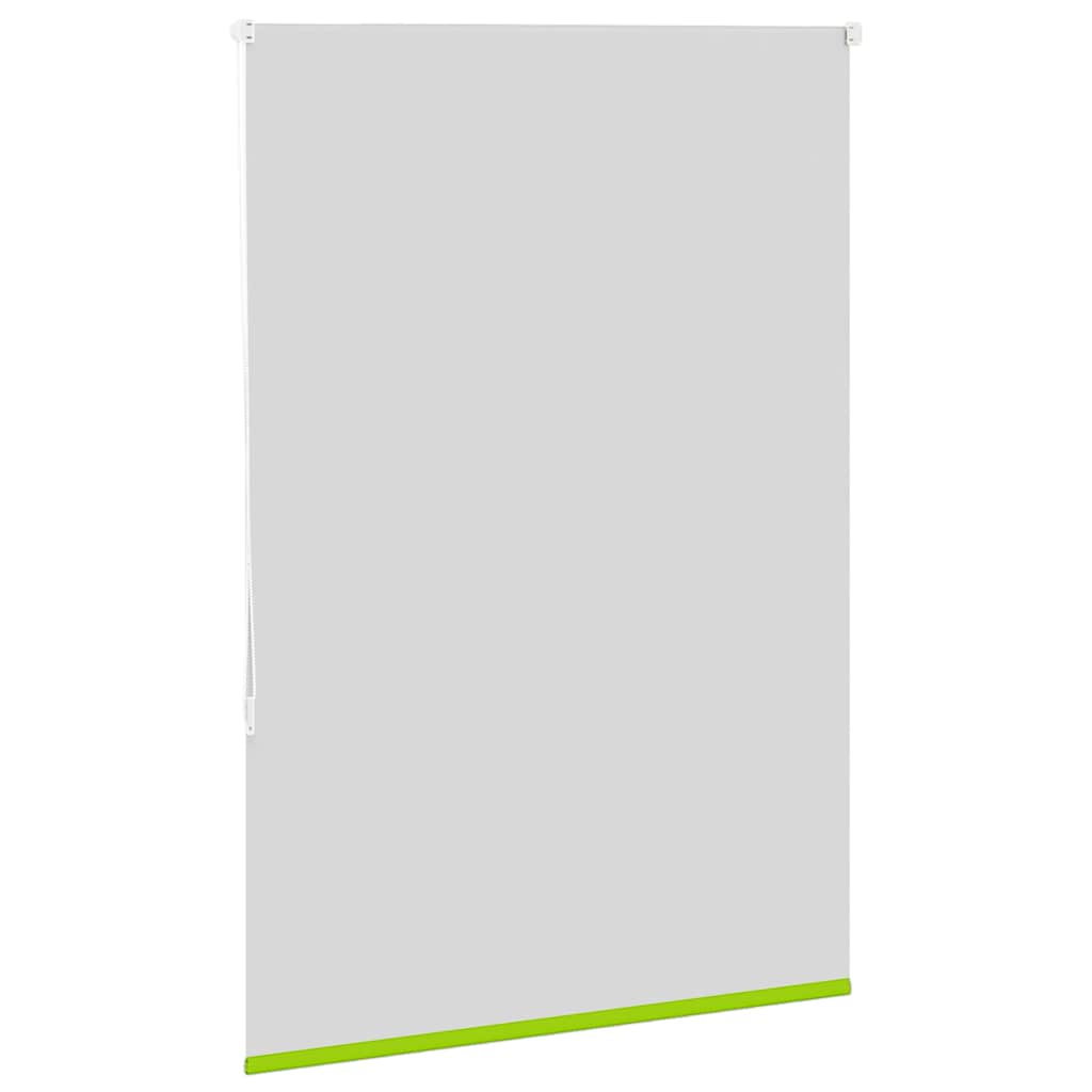 vidaXL Roller Blind Blackout Leaves Green 100x175 cm Fabric Width 95.7 cm Polyester