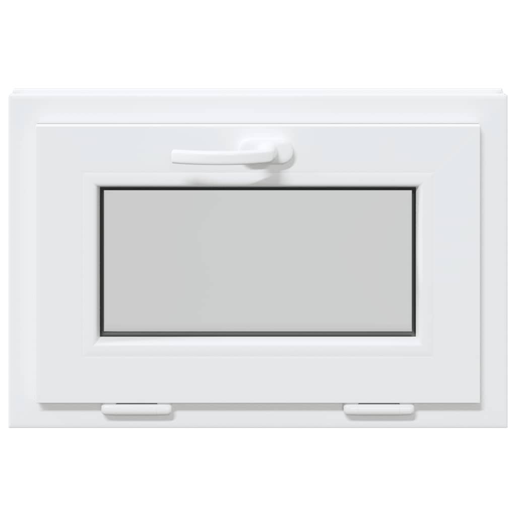 vidaXL Basement Window RISOR 60x40 cm Tilt 3 Glazing White