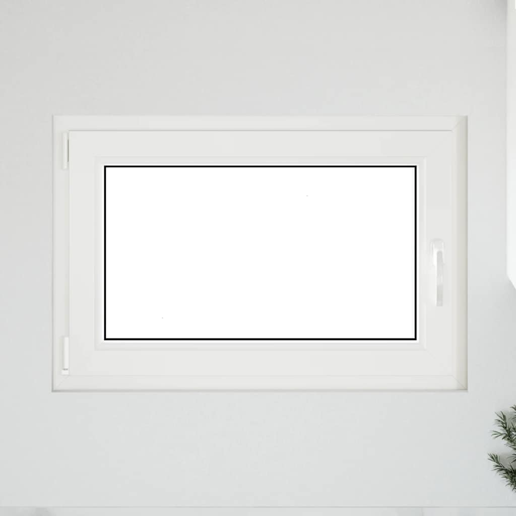 vidaXL Basement Window "RISOR" 60x80 cm Tilt&Turn DIN Left White
