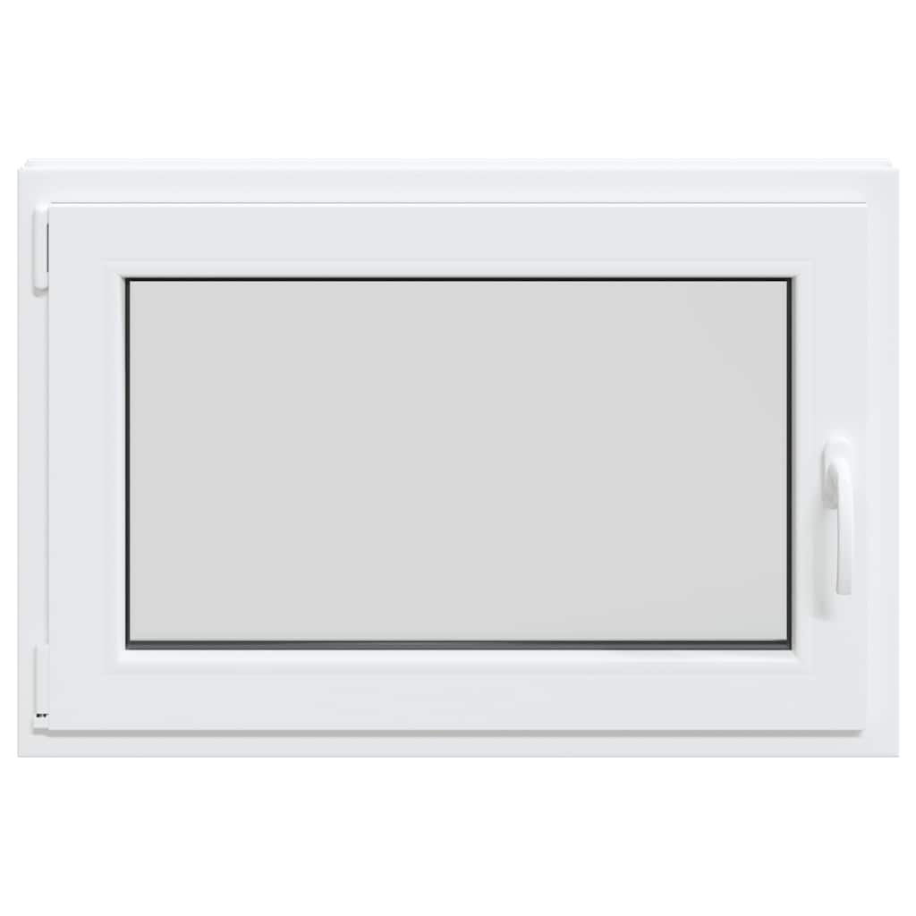 vidaXL Basement Window "RISOR" 60x80 cm Tilt&Turn DIN Left White